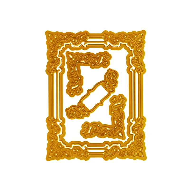 

DiyArts Dies Frame 4 Pcs/lot Metal Cutting Scrapbooking For Card Making DIY Embossing Cuts New Craft Pattern Photo Decoration