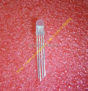 

100pcs 5mm RGB LED Common Cathode Tri-Color Emitting Diodes f5 RGB Diffused