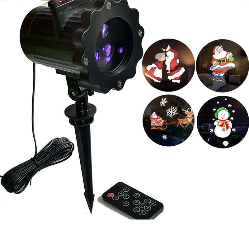 

2019 Christmas LED Projector Lights Snowman Santa Claus Christmas Decoration for Home Party Garden Happy New Year Decor