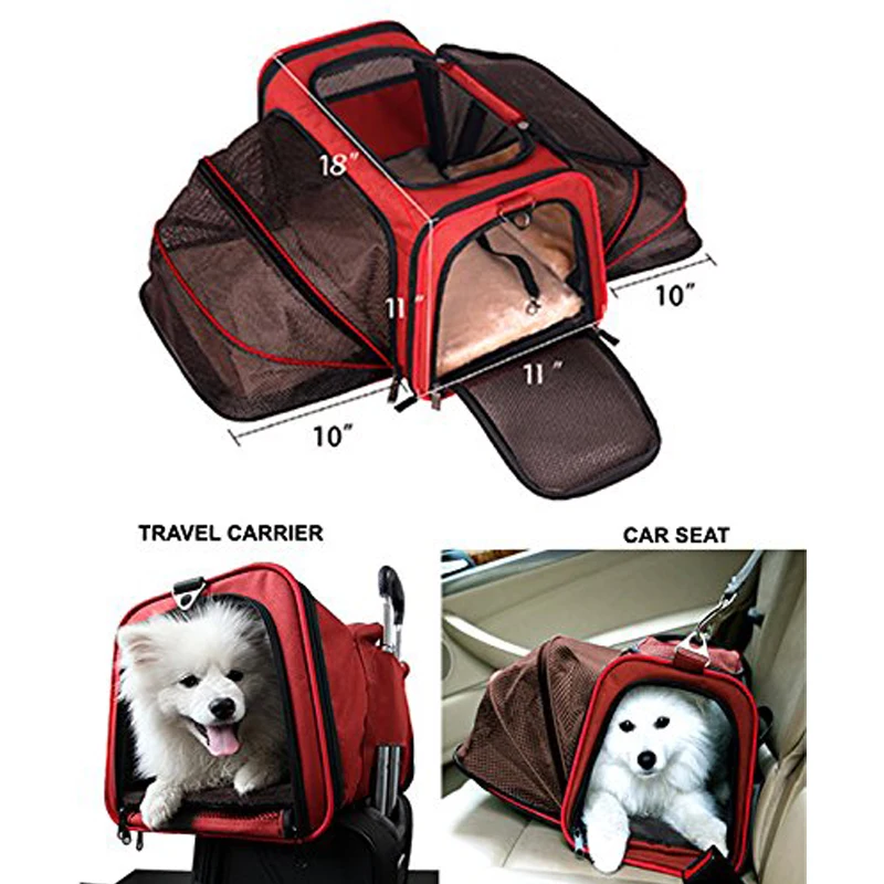 Pet Carrier от Pet Peppy-двустороннее расширение, предназначенное для кошек, собак, Котят, щенков-очень вместительное с мягкой стороной перевозчика