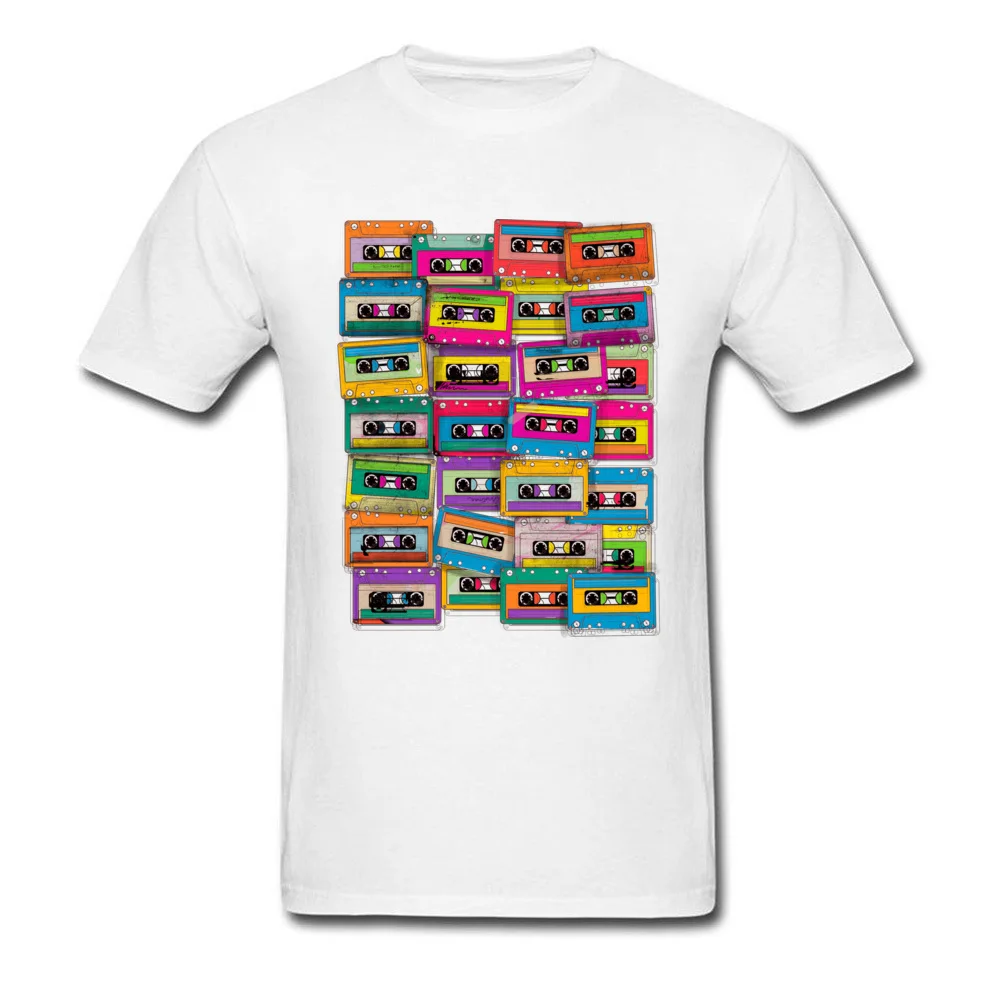 Retro Neon Music Tape Cassette_white