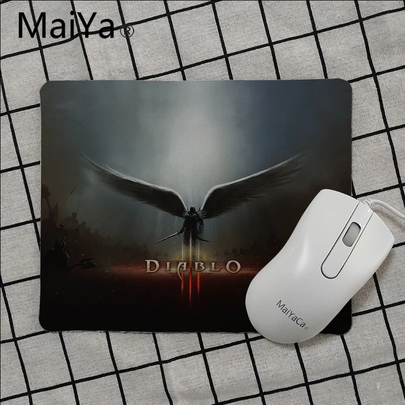 No Lock Edge25x29cm Maiya Высокое Качество Игровой Diablo ноутбук компьютерный коврик для мыши Гладкий коврик для письма настольные компьютеры мат игровой коврик для мыши - Цвет: No Lock Edge25x29cm