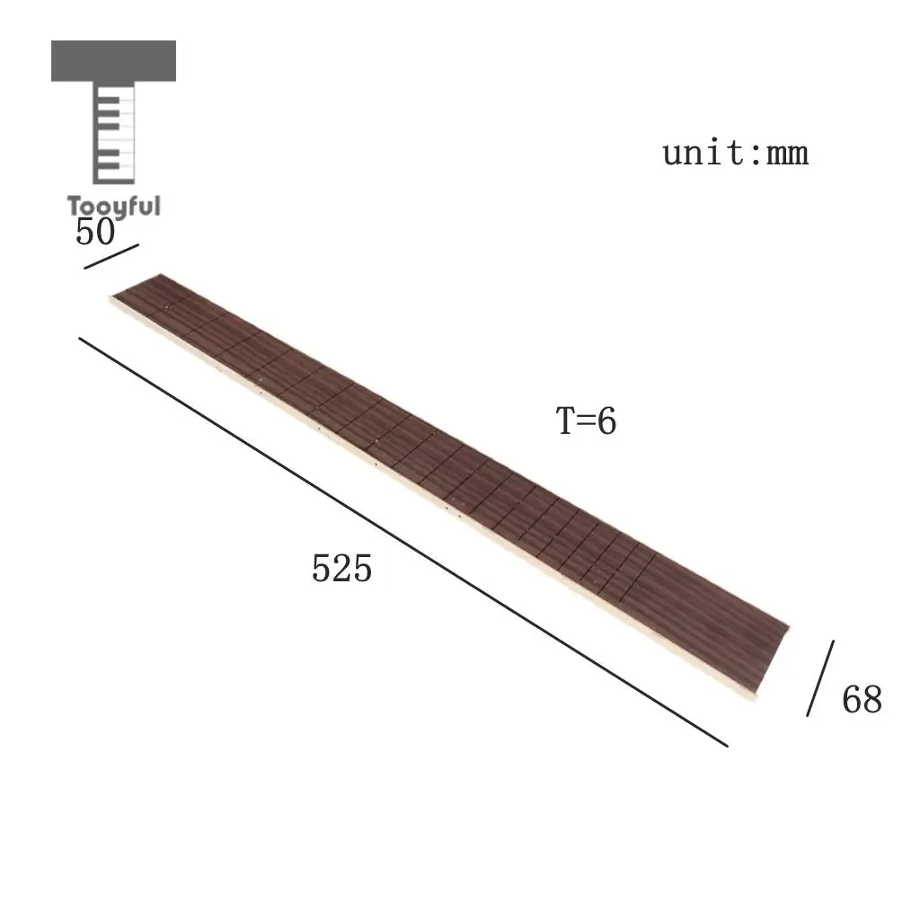 Tooyful Rosewood Classical Guitar Fingerboard Marker Blank Plate Luthier Material