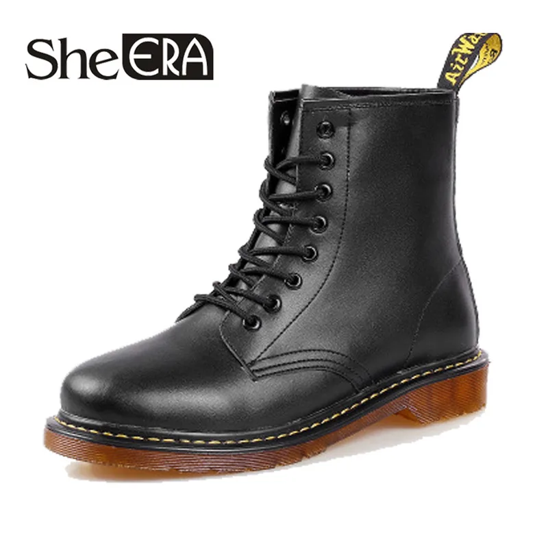

2019 New Work & Safety Shoes Brand Men Genuine Leather Military Top Quality Boots Men Oxfords Shoes Motorcycle Mens Ankle Boots