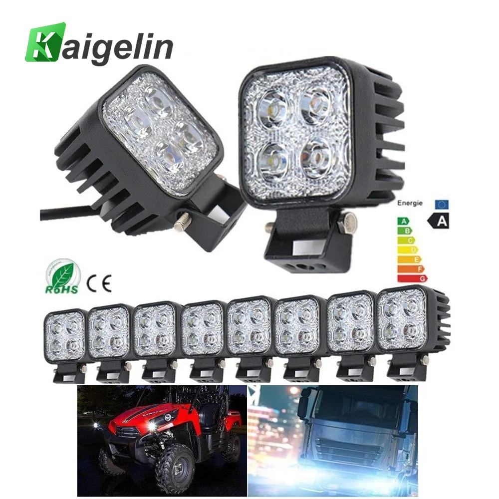 [10 Pcs/lot] 12W LED Car Lights Spotlight Waterproof drl LED 12V Car