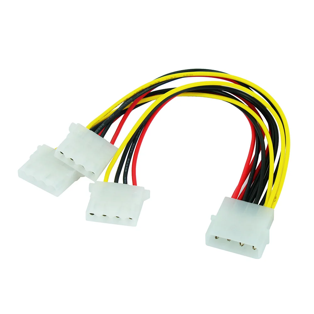 4pin IDE сплиттер питания 4Pin Molex штекер в 3 порта Женский кабель адаптер