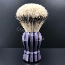 CSB кисть из серебристого барсучьего волоса, щетка для бритья, Полоска, узор, ручка, барбершоп салон, бритье, мокрый инструмент
