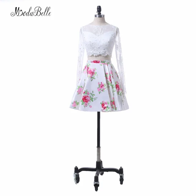Pink Short Formal Floral Dress