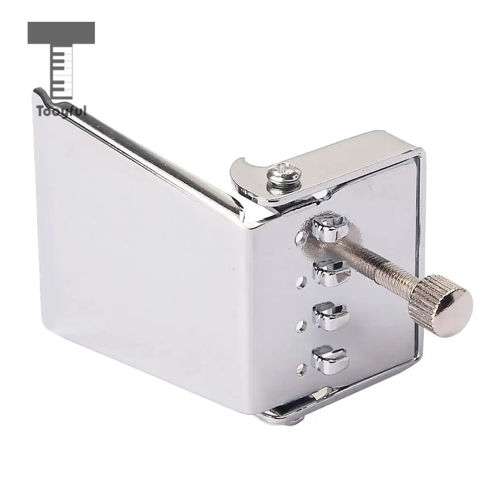 Guitar Chrome Tailpiece with Spring For 4 String Banjo Brridge Plate Accessory Parts