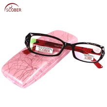= Scober, модная ручная оправа, мерные женские очки для чтения+ 0,75+ 1+ 1,25+ 1,5+ 1,75 до+ 6, можно заказать линзы для близорукости