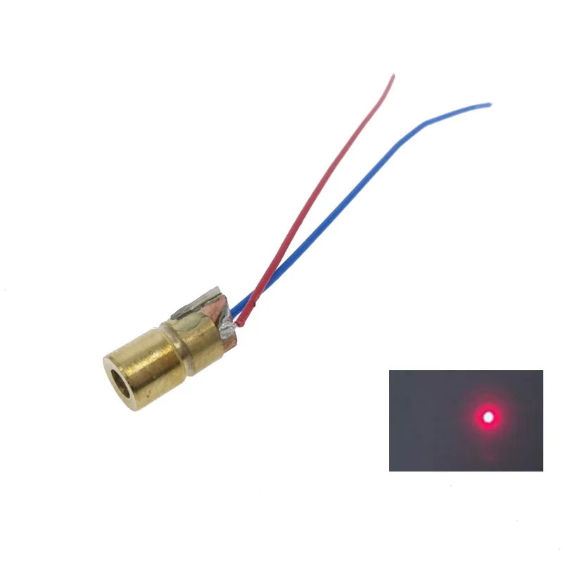 1/10/50PCS Laser Diodes 5mW 650 nm Diodo RED Dot Laser Diod Circuit 3V/5V 5mW 650nm Module Pointer Sight Copper Head laser module,laser machine spare parts