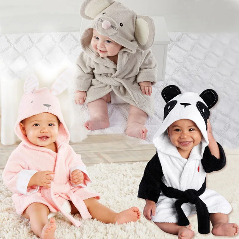 

Hot Selling Children Robes Baby Velvet Bath Robes Pajamas Kids Coral Material Bath Coat Cartoon Bathing Robes 88