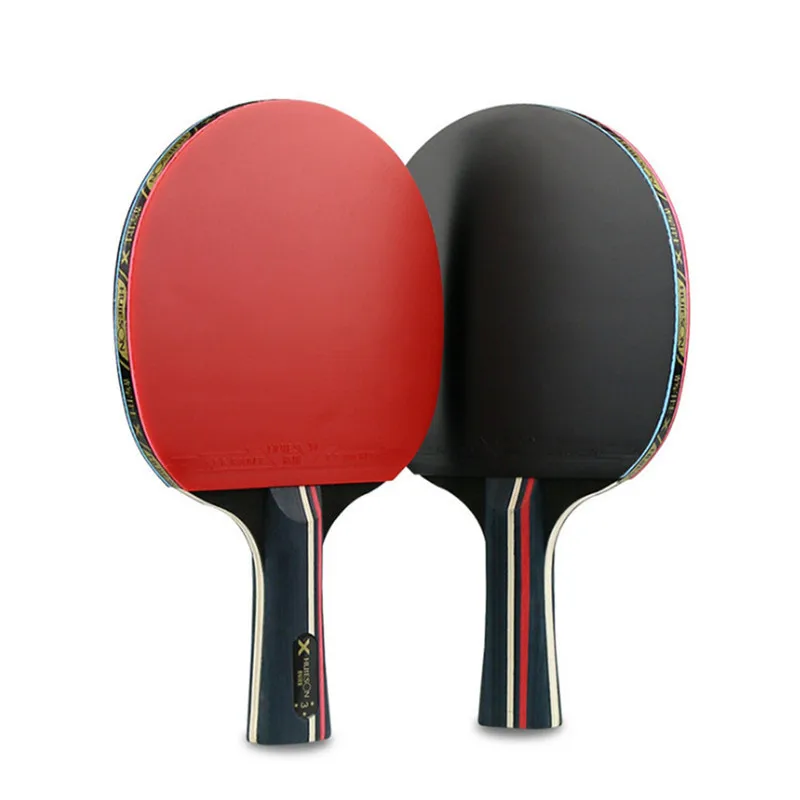 

Professional 3 Star Rubber Table Tennis Racket Set Ping Pong Penholder Pingpong Racket Paddle with Tennis Balls