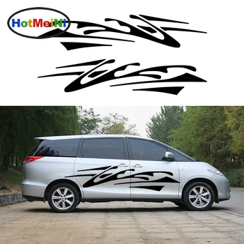 

HotMeiNi 2 X Abstract Stripe Impressionist Art Stripes Chaos Traces of Car Sticker for Camper Van Truck Car body Decal 200*35 cm