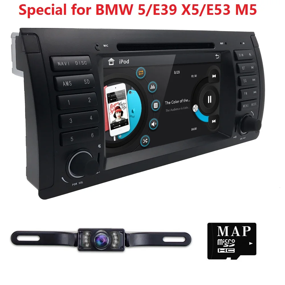 Free Shipping 1Din Car DVD Player For BMW E53 E39 X5 DVD Car Radio GPS