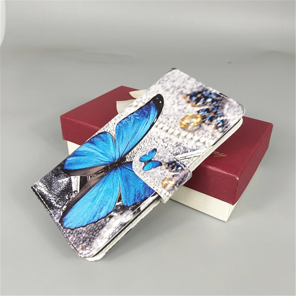 Новый дизайнерский чехол-книжка с бабочкой и цветочным флагом для Asus ZenFone 4 Max ZC520KL