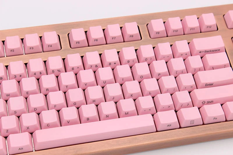 IDOBAO розовая механическая клавиатура 87 ключ OEM Pbt Keycap Ретро лазерная гравировка боковая печать игровая тастатура Cherry Mx Gh60 Dota 2