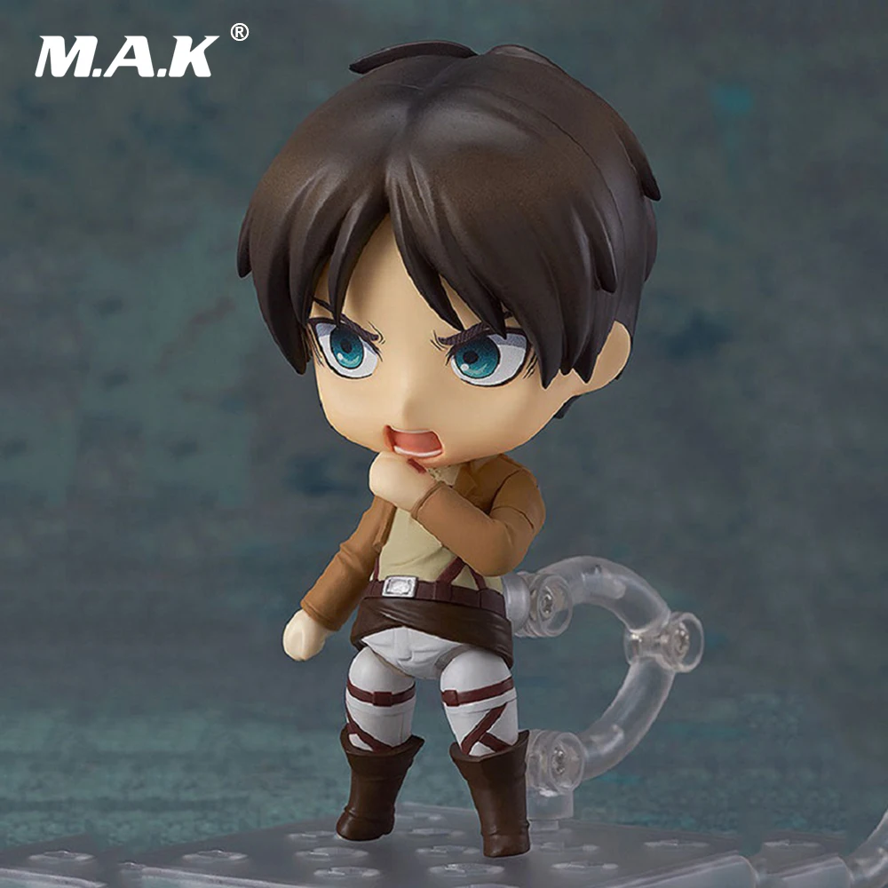 

10cm Nendoroid Attack on Titan Eren Jaeger #375 PVC Anime Action Figure Collectible Model Toy Dolls with Box