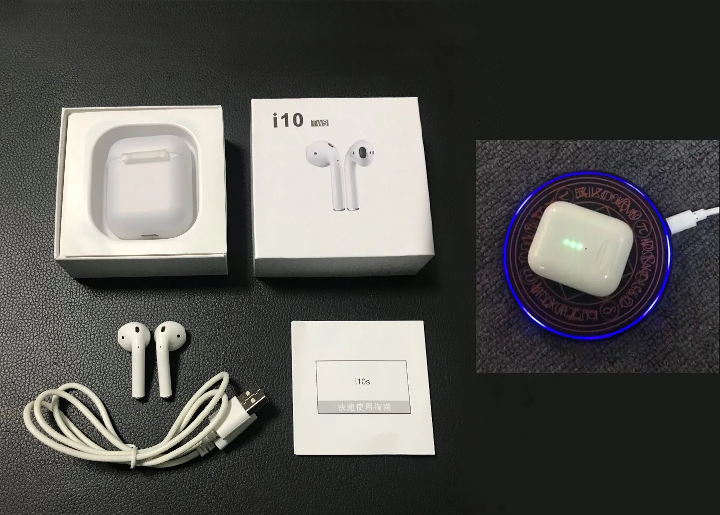 

VSDTK Super Quality i10 tws Earphones Wireless Bluetooth 5.0 Earbuds binaural stereo Touch control headset for all smart phone