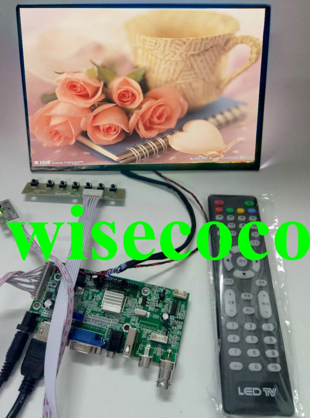 ЖК-монитор WXGA 10 1 дюйма мини-Телевизор и Компьютерный дисплей цветной экран