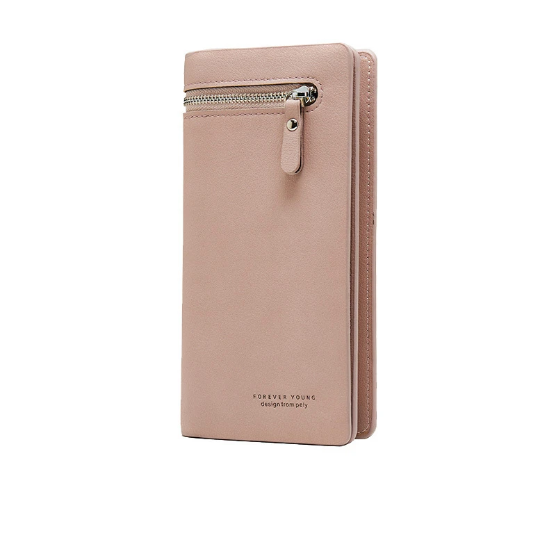 Pink Женский кошелек из искусственной кожи, женский клатч, кошелек для отдыха, красный, розовый стиль, женские кошельки, Длинный кошелек для монет, держатель для карт, Carteras - Цвет: Pink