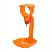 50 pcs Laranja copo Pendurado Beber Mamilo Água 25 milímetros Bebedor de Aves Frango Pato Alimentador automático de Aves suprimentos
