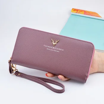 

Women Lady Long Wallet Purse Large Capacity Zipper Fashion For Credit ID Card Coin Money Best Sale-WT