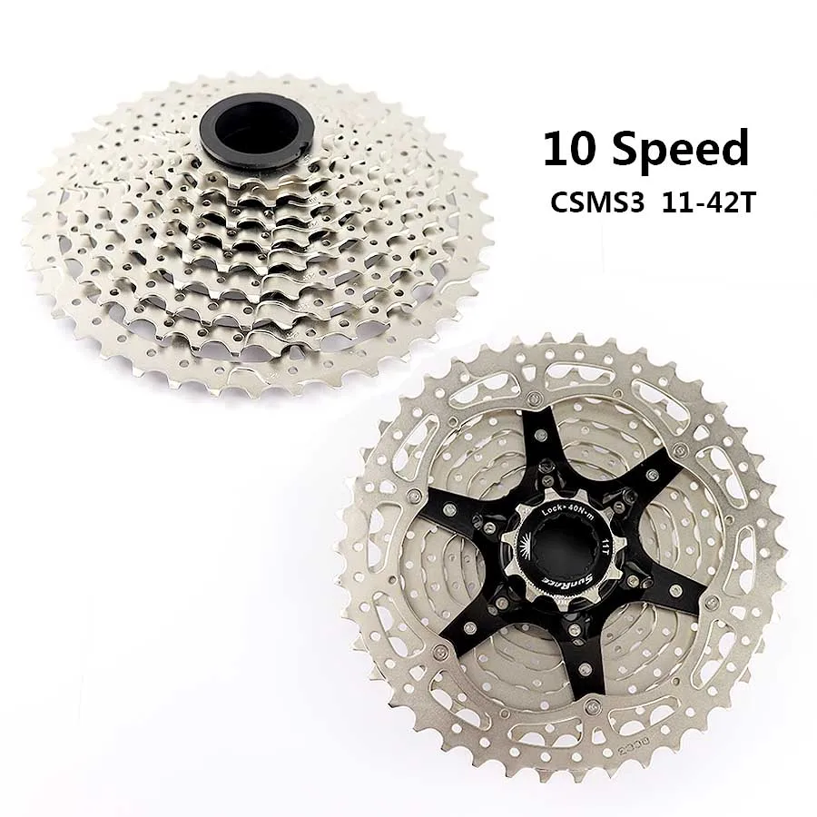 SunRace 10 Speed Cassette CSMS3 CSMX3 11-40T 42T 46T Bike Cassette fit Shimano SRAM Flywheel 11-40 11-42 11-46 10s Cassette