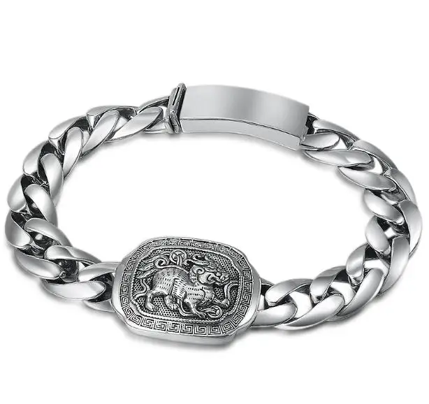 

JOOCHEER Sterling S925 silver Bracelet 925 fashion Brave troops ethnic Brave troops pendant weave open bracelet