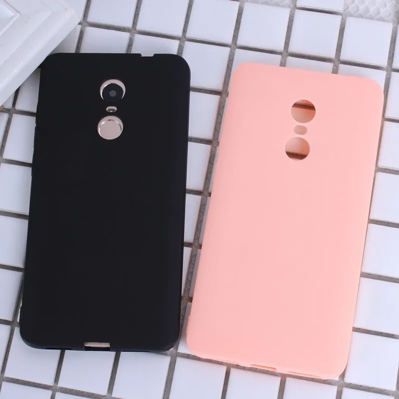 Мягкий силиконовый чехол из ТПУ для Xiaomi Redmi Note 4 4X4 Pro 4A матовый однотонный телефона