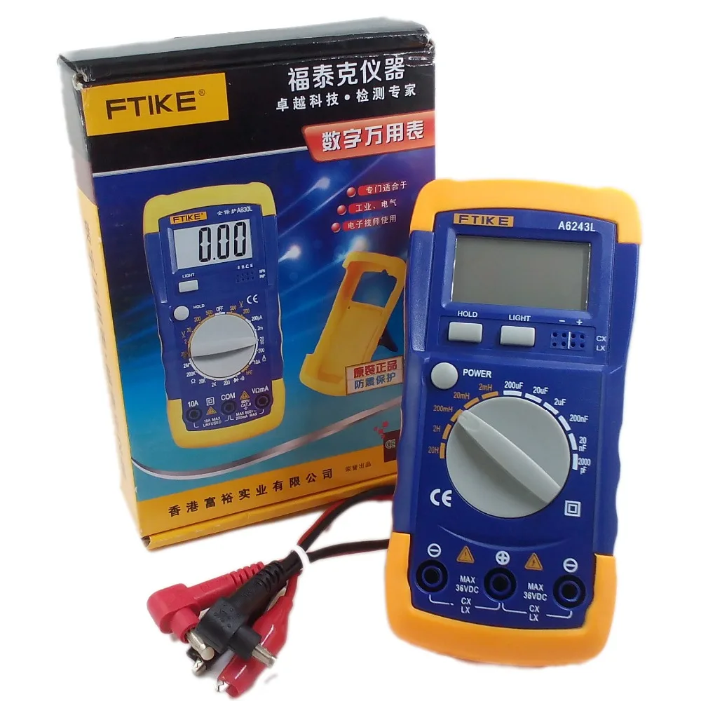 3 1//2 LCD Inductor//Capacitor LC Meter 2nF-200uF//2mH-20H