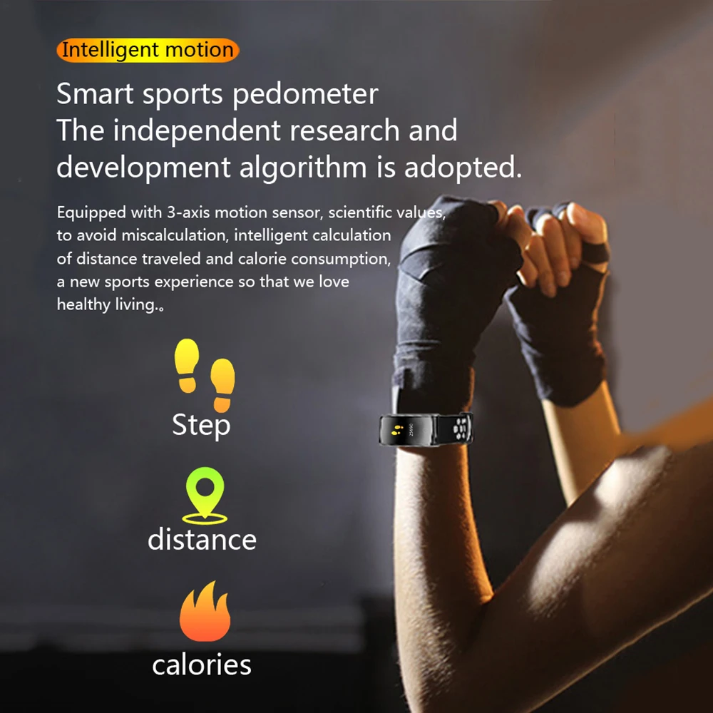 Q8S Smart band Fitness bracelet Passometer Smart wristband Fitness bracelet with heart rate monitor mi Activity tracker band 2