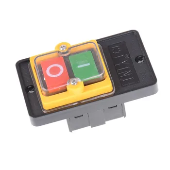 

On Off Water Proof Push Button Switch 10A 250V 380V Waterproof Push Button For Cutting Machine Bench Drill Switch Plastic Motor