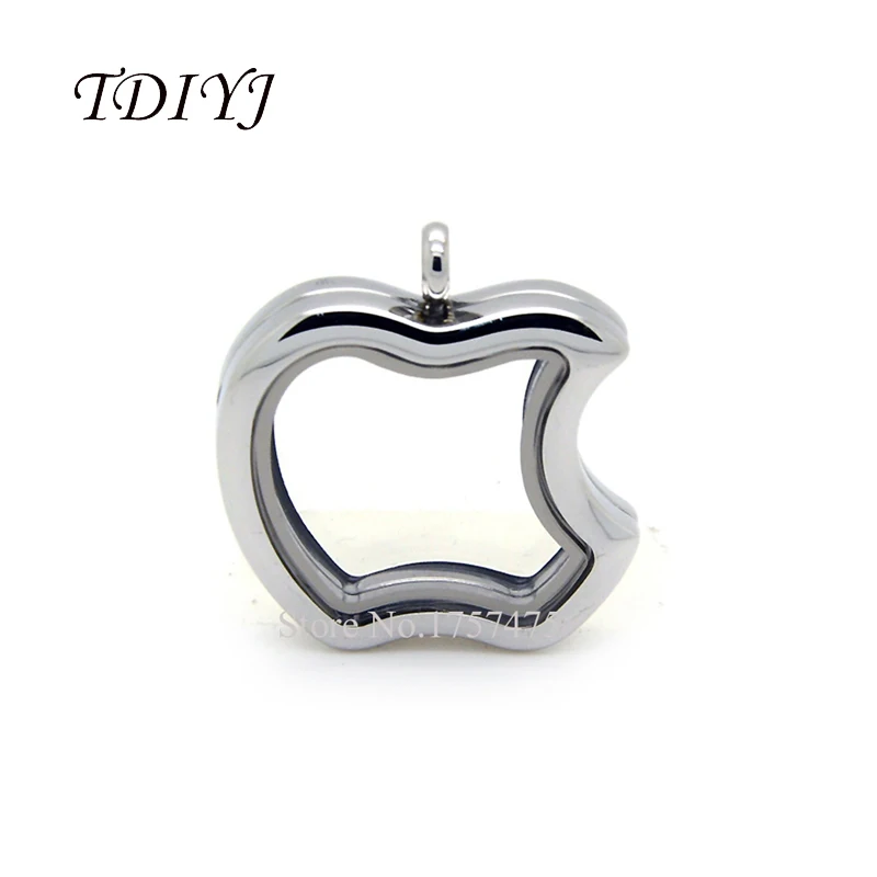 TDIYJ Горячая продажа Apple Магнитный простой плавающий медальон из нержавеющей