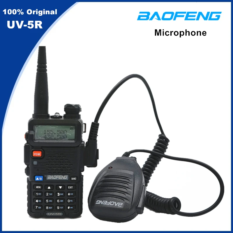 Baofeng Портативный CB радио микрофон Динамик ручной микрофон PTT для иди и болтай Walkie Talkie “иди и UV-5R BF-888S UV-B6 UV-5R UV-82 GT-3