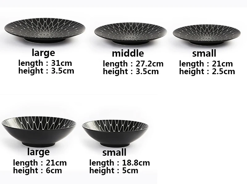 Простая плоская тарелка, миска для супа, набор керамической посуды с принтом, поднос для еды, десертные блюда, паста, салвер, контейнер для еды, набор посуды