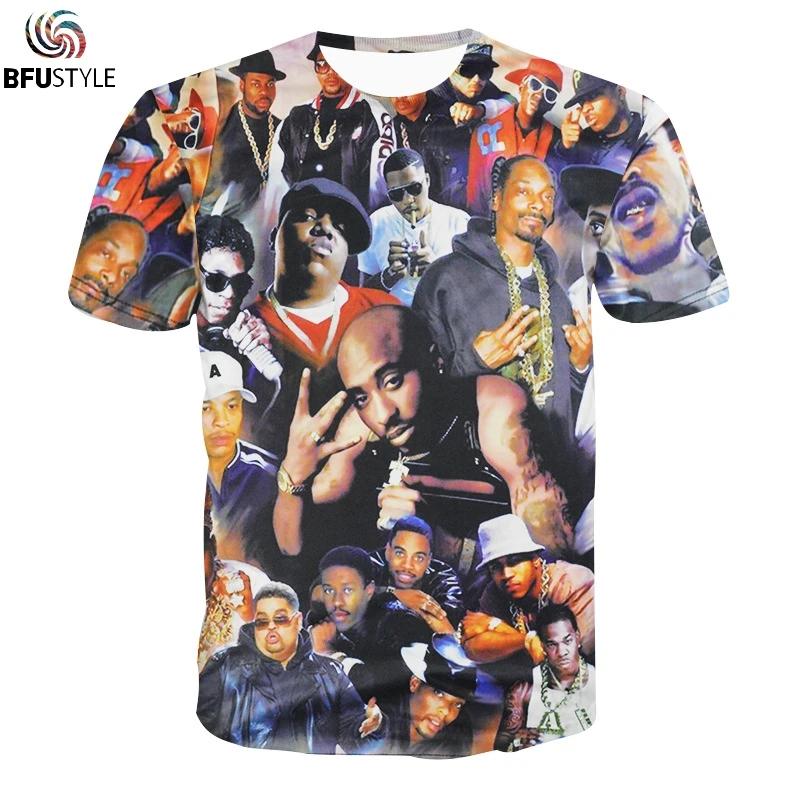 

New Fashion 3D T Shirt Men Women Lengends Of Hip Hop Summer Tops Graphic Tees Casual T Shirt Plus Size