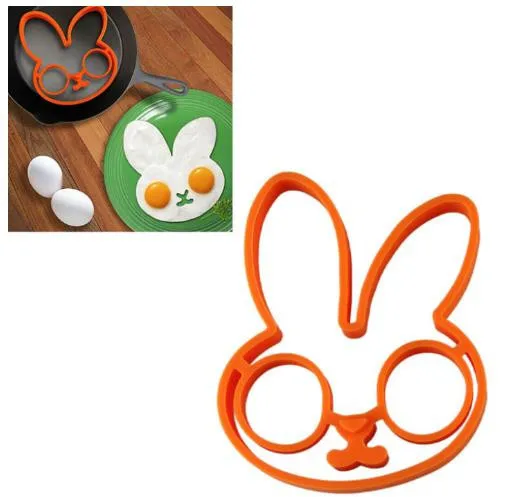 Кролик для яиц для омлета форма для завтрака силиконовые Форма для омлета кролик блинница кольцо формирователь кухонные инструменты для приготовления пищи для детей