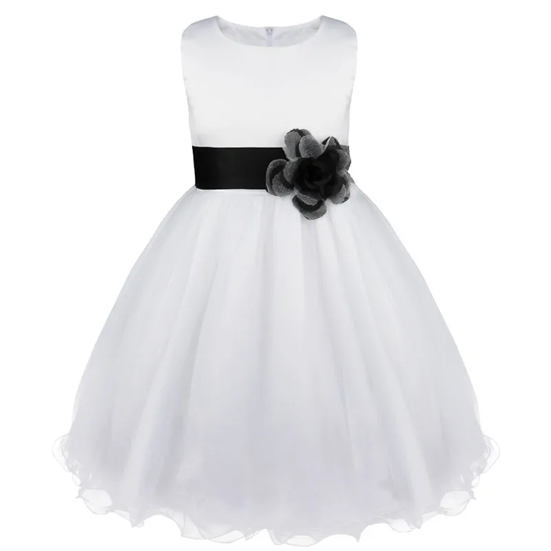 Детское платье с цветочными лепестками для маленьких девочек; элегантное платье подружки невесты; вечерние летние платья принцессы - Цвет: 21