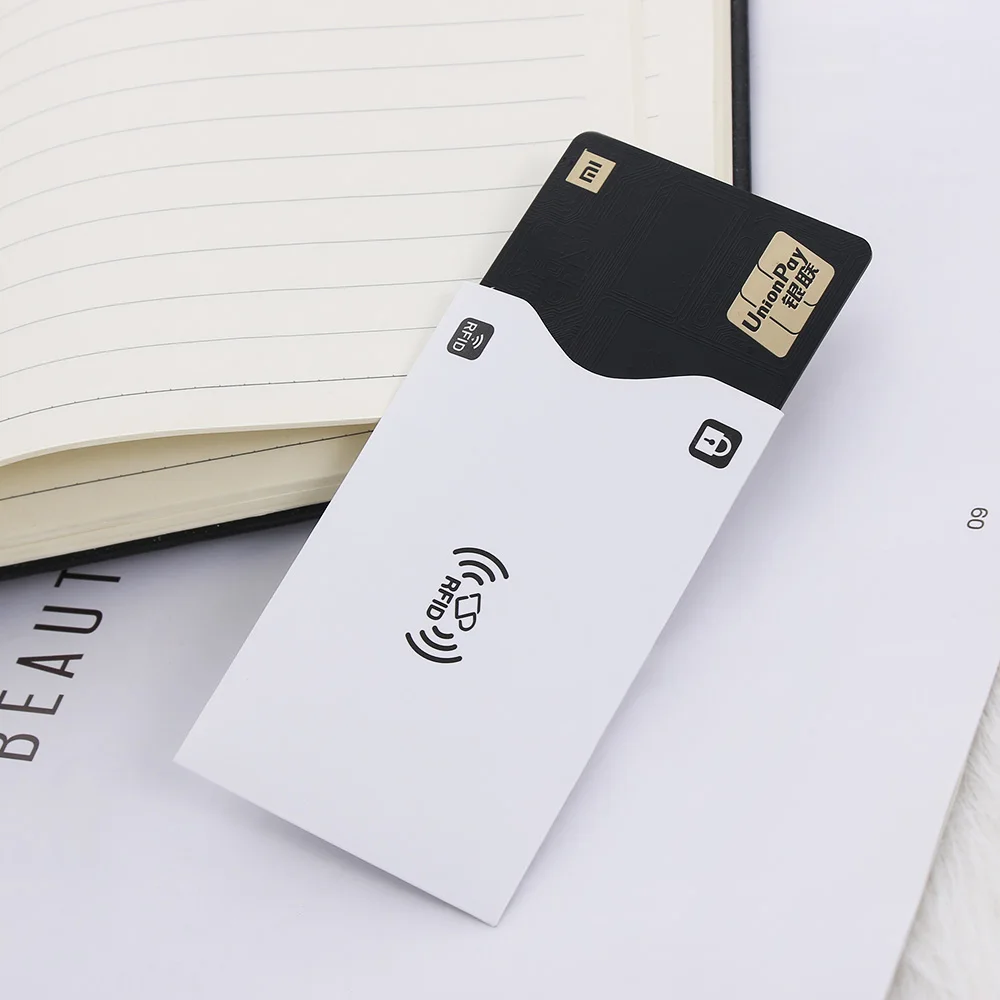Card Holder 2Pcs Aluminium RFID Blocking Bank Anti thief Wallet Protect Case Credit Cards Case Safety Reader Smart Shield