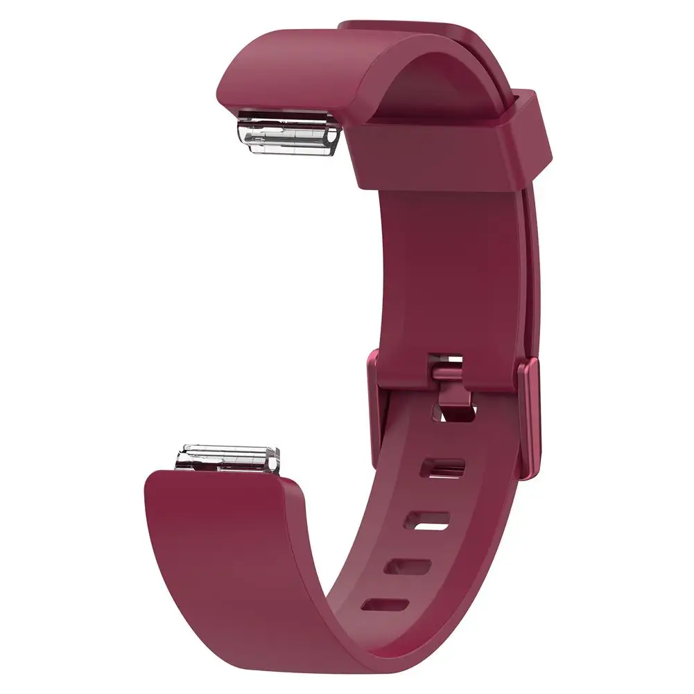 Силиконовый Браслет Ремешок Браслет для Fitbit Inspire/Inspire HR трекер активности умные часы замена часы ремешок на запястье - Цвет: Wine Red