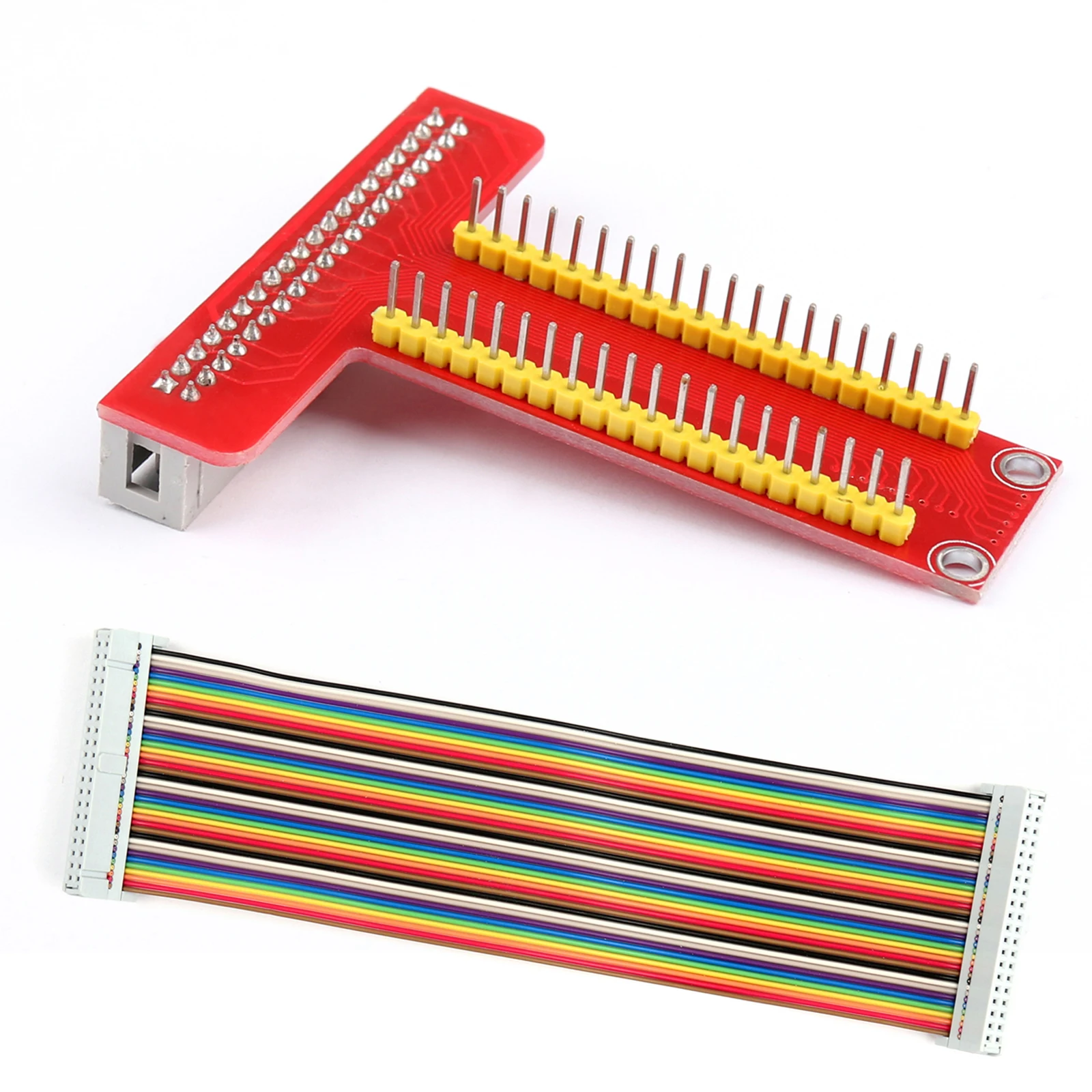 

Raspberry Pi B+ T type GPIO Expansion Board + Raspberry Pi 40P Cable For Raspberry Pi 3 2 Model B B+