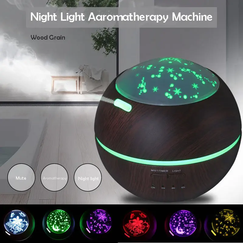 Multicolour Night Light Aroma Lamps Humidifier Aromatherapy Machine