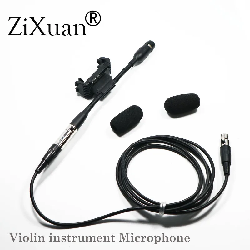 Музыкальный инструмент микрофон конденсаторный Скрипка Инструмент микрофон для Shure AKG Samson Беспроводная система передатчик XLR - Цвет: 4Pin FOR Shure