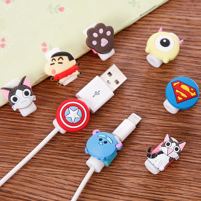QQQRGB мультяшный защитный органайзер для USB кабеля красивая намотка чехол Apple IPhone 5