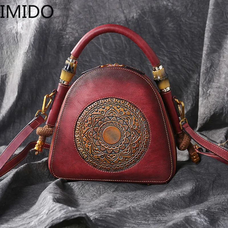 

IMIDO 2019 Famous Brand Designer Leather Handbag Embossed Pattern Single Shoulder Oblique Straddling Women's Bag Fashion Luxury