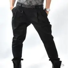 Весна и осень в Корейском стиле новые модные мужские маленькие ноги штаны-шаровары повседневные Большие размеры мульти-карман черный кнопки брюки/29-40