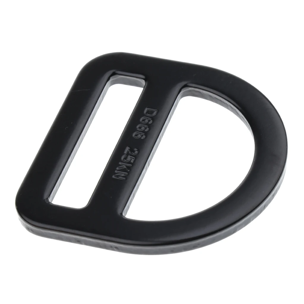 Outdoor Safety Harness Buckle 25KN Slotted D Ring Hardware Harness Clip for Rock Climbing Caving Arborist