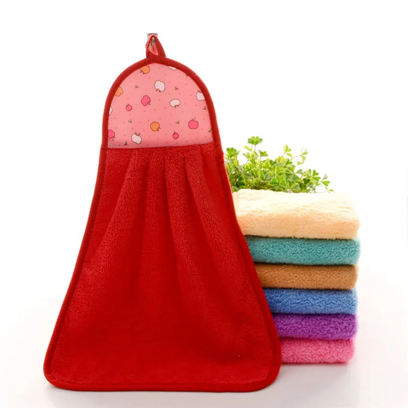 

Hand Towel Soft Plush Hanging Wipe Bathing Towel Professional