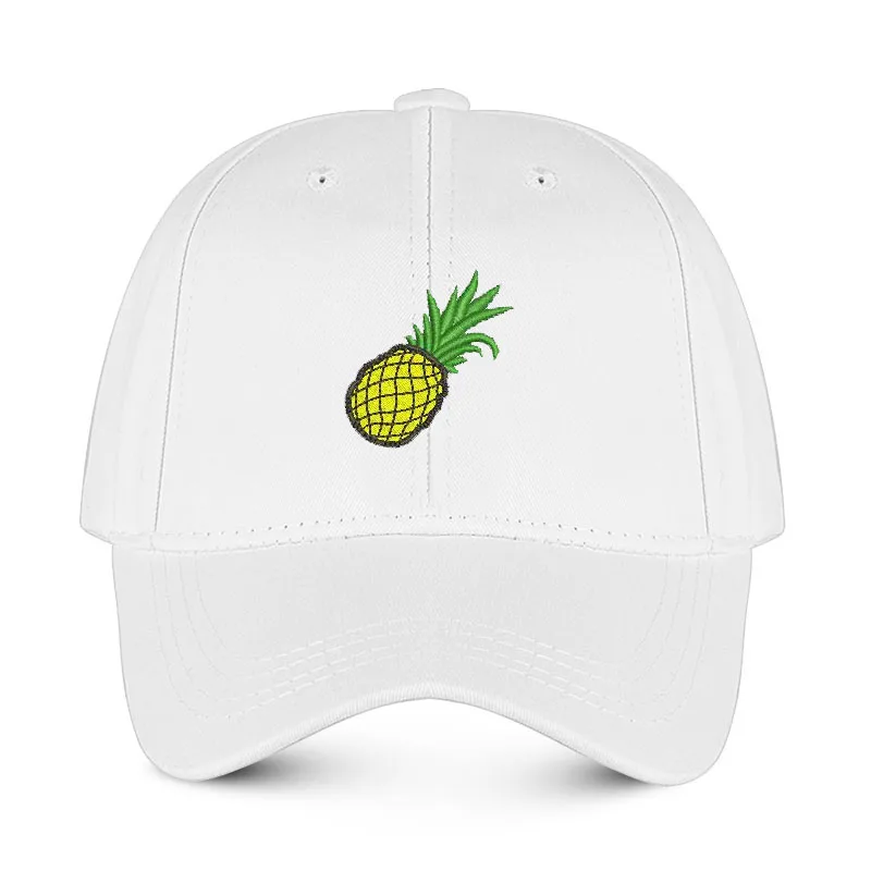Men Dad Hat Women Baseball Cap Unisex Sports Hats Cotton Pineapple Embroidery Personality Punk Hip-hop Fashion Street Dance